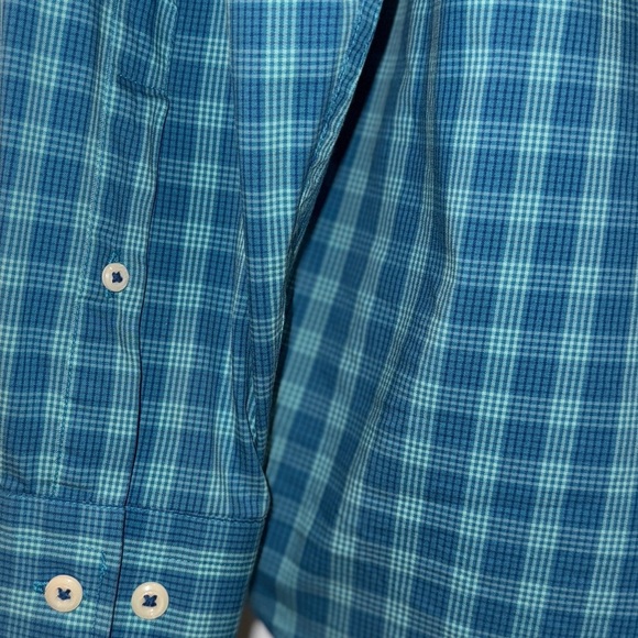 Peter Millar Stretch Button-Up Shirt Size L | Slim Fit & Modern Plaid MF18W30CSL - Picture 11 of 13